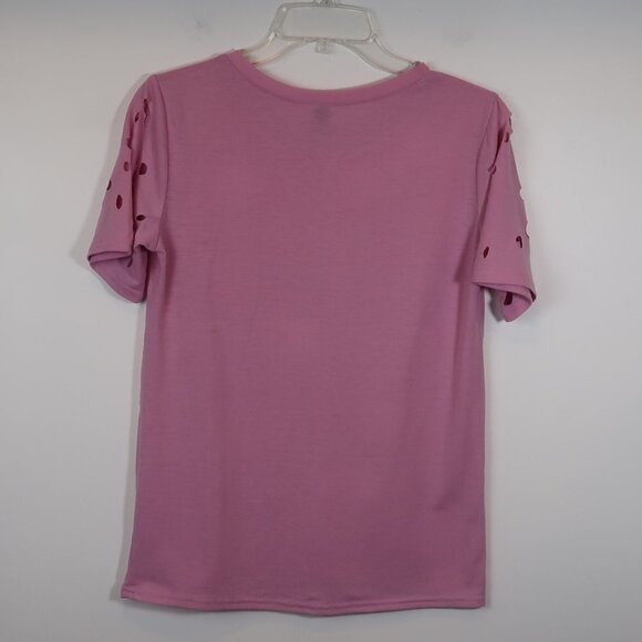 Bamboo Boy Pink Distressed T-Shirt Medium - Picture 11 of 11